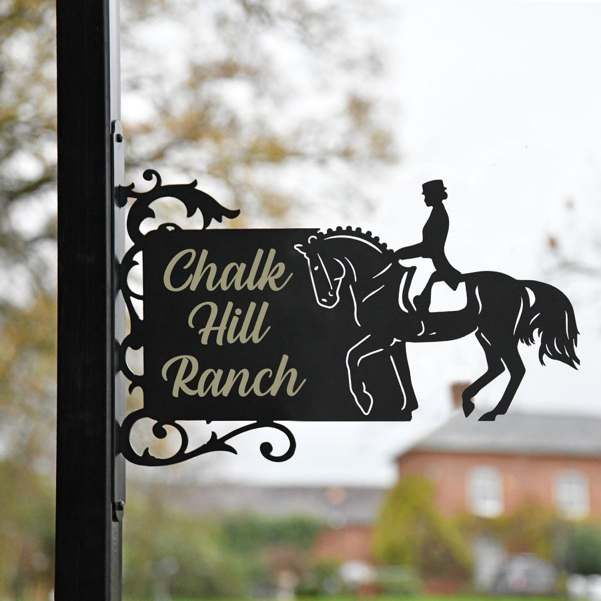 Dressage Horse House Name Sign