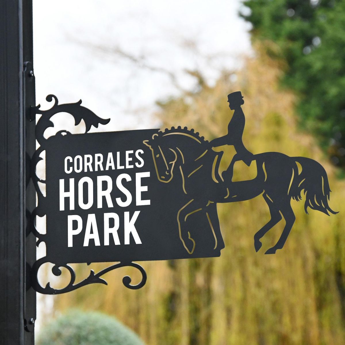 Dressage Horse House Name Sign