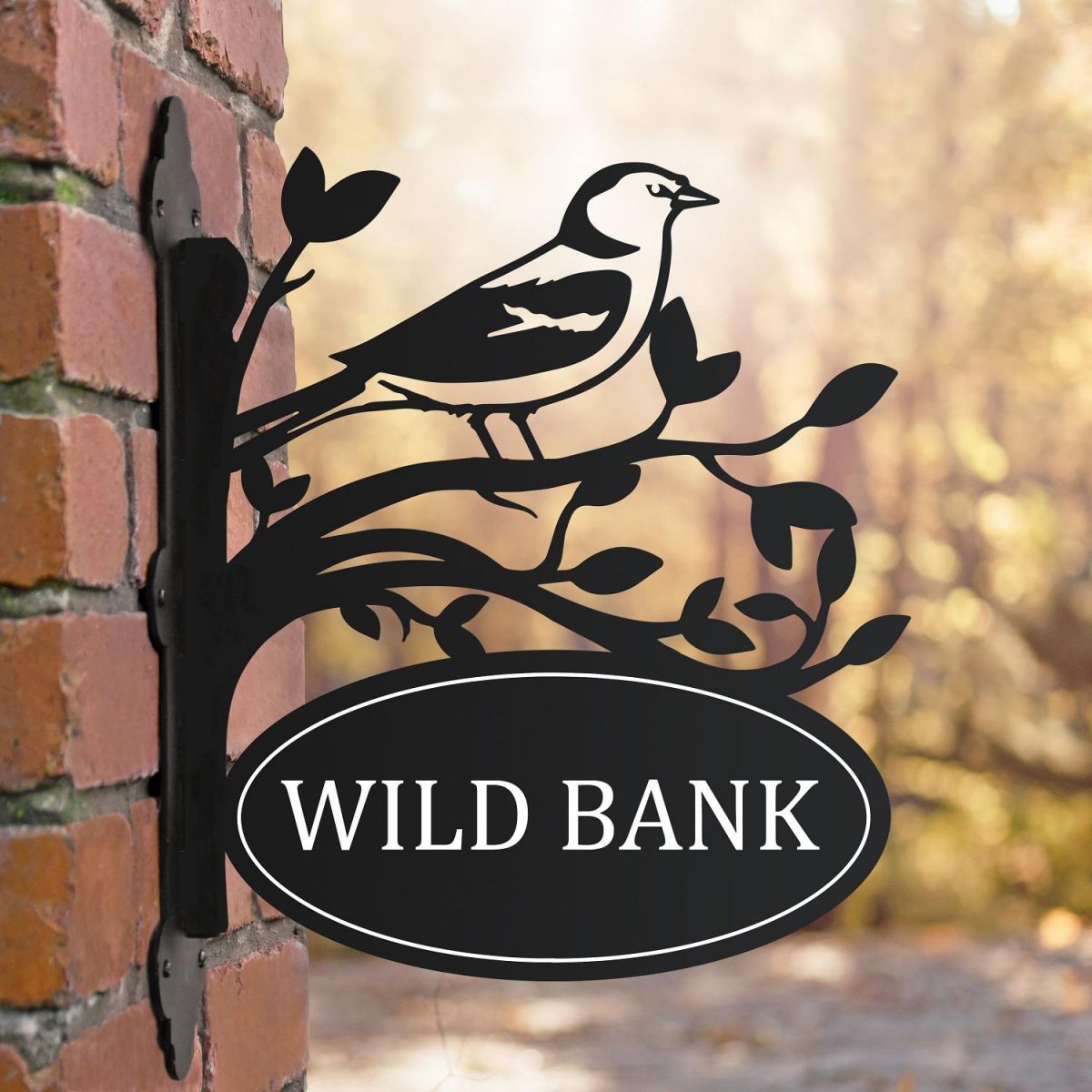 Chaffinch Iron House Name Sign 