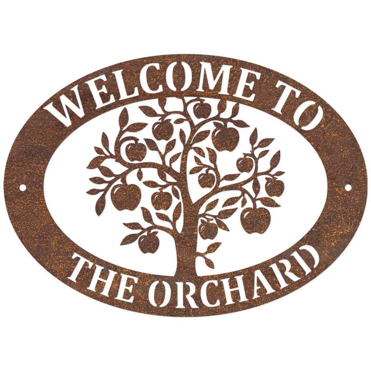 Apple Tree Oval House Name Sign  Apple Tree Oval House Name Sign
