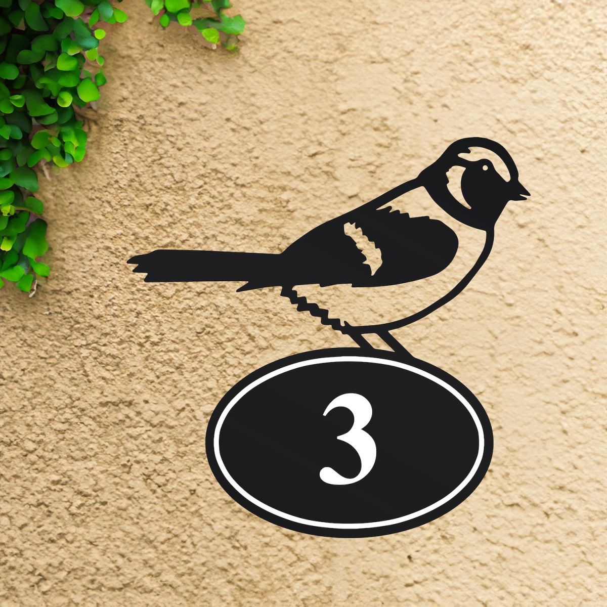 Sparrow House Number Sign Sparrow House Number Sign