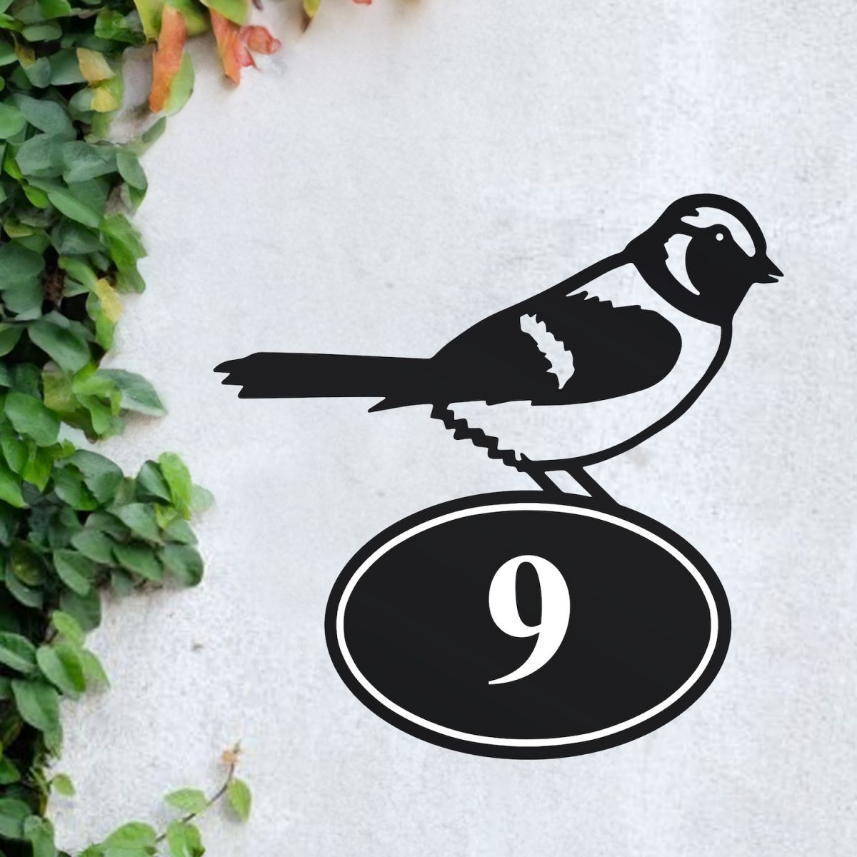 Sparrow House Number Sign Sparrow House Number Sign