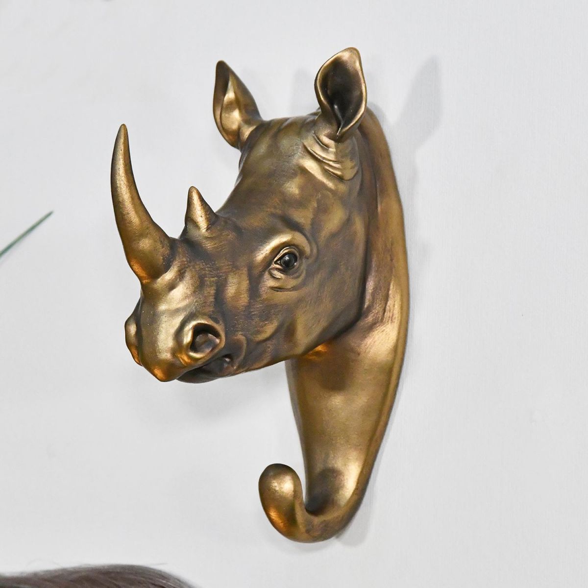 Bronze Effect Rhino Wall Hook Bronze Effect Rhino Wall Hook