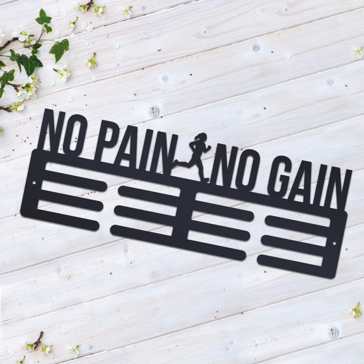 No Pain No Gain Sports Medal Hanger 