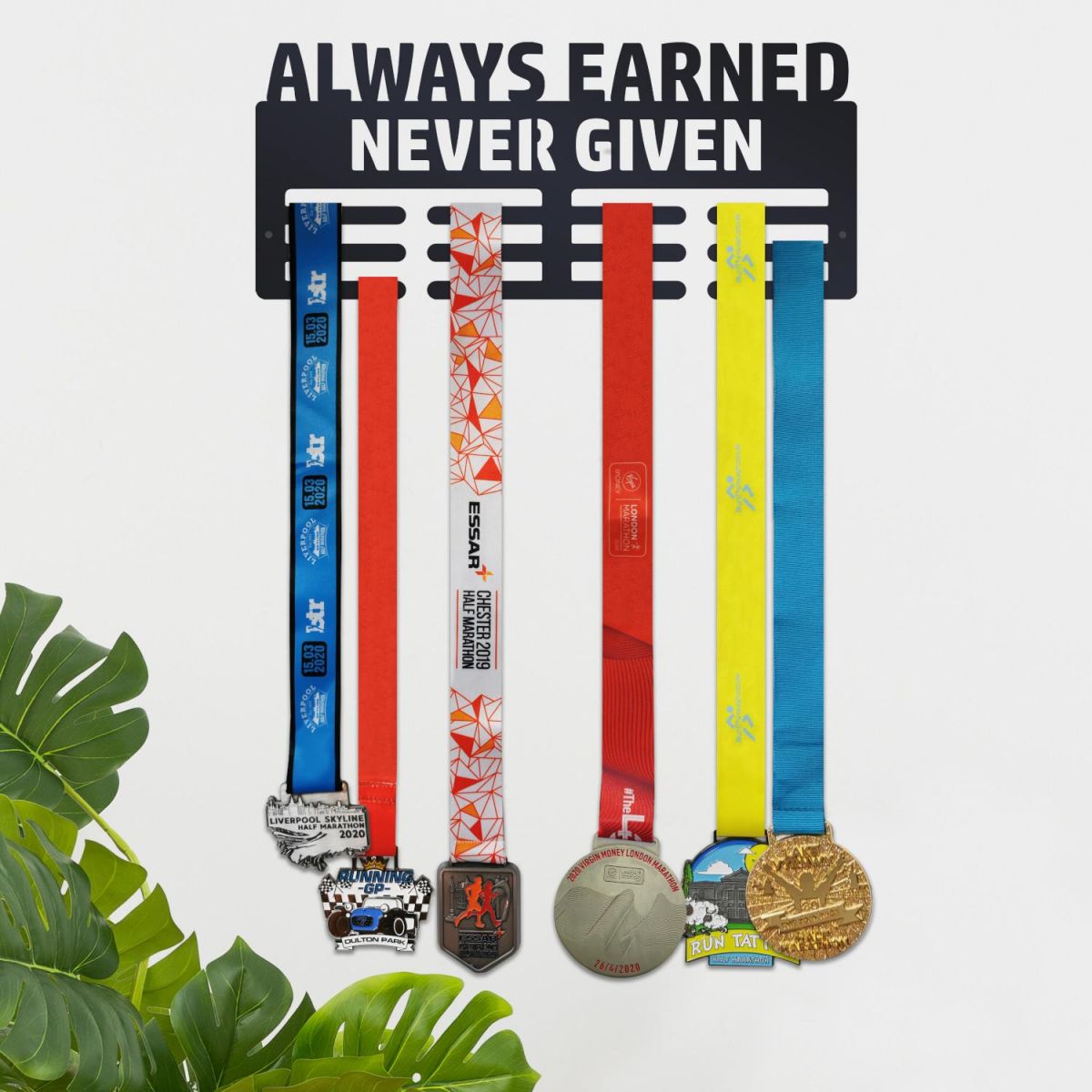 Sports Medal Hanger Always Earned Never Given Sports Medal Hanger Always Earned Never Given