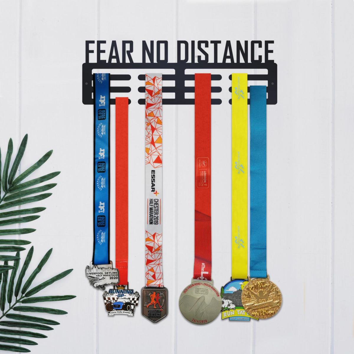 Fear No Distance Sports Medal Hanger in Situ