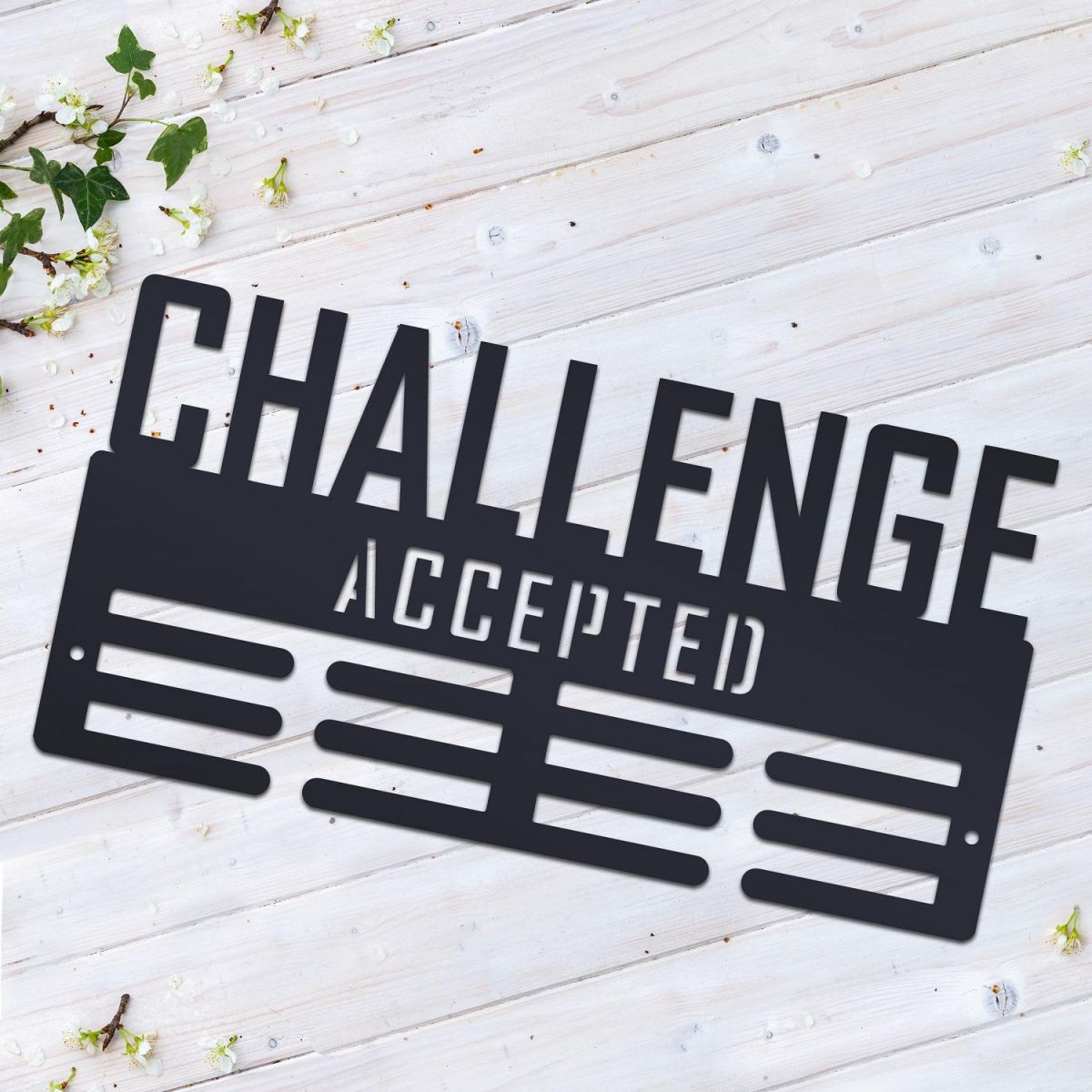 Challenge Accepted Sports Medal Hanger 