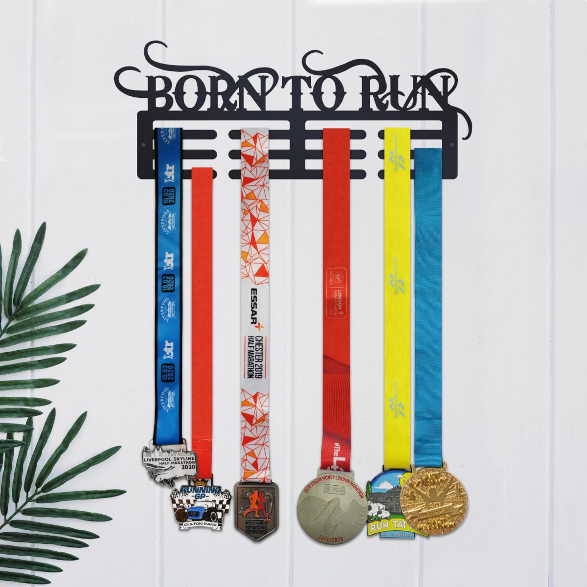 Born to Run Sports Medal Hanger in Situ