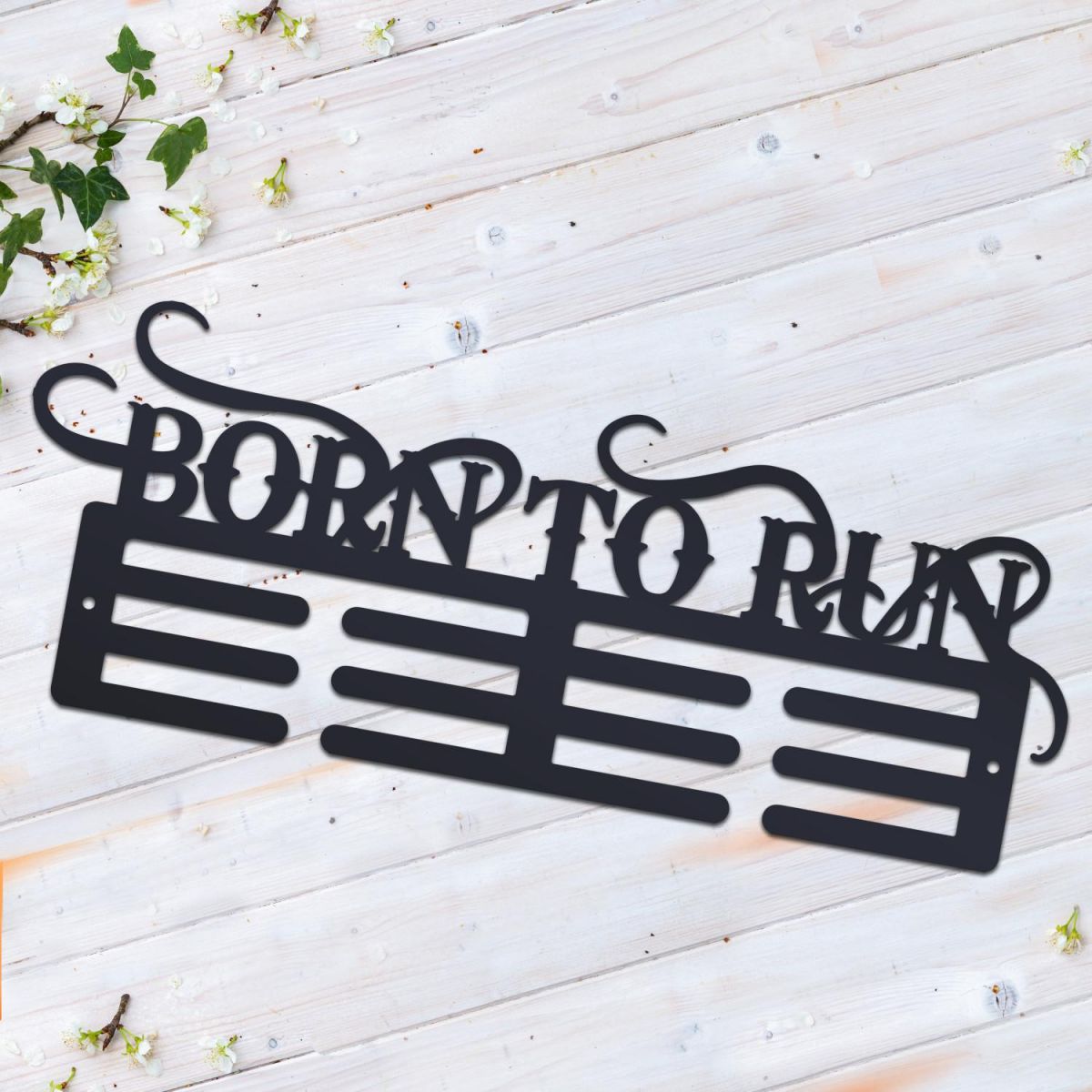 Born to Run Sports Medal Hanger 