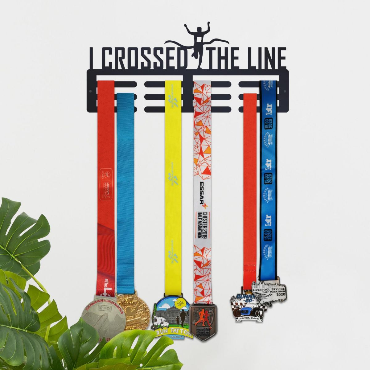 Sports Medal Hanger I Crossed the Line 