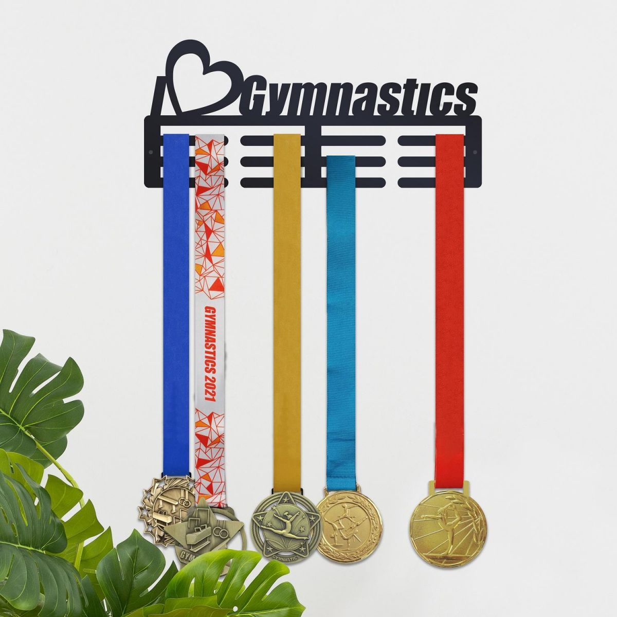 I Heart Gymnastics Medal Hanger 