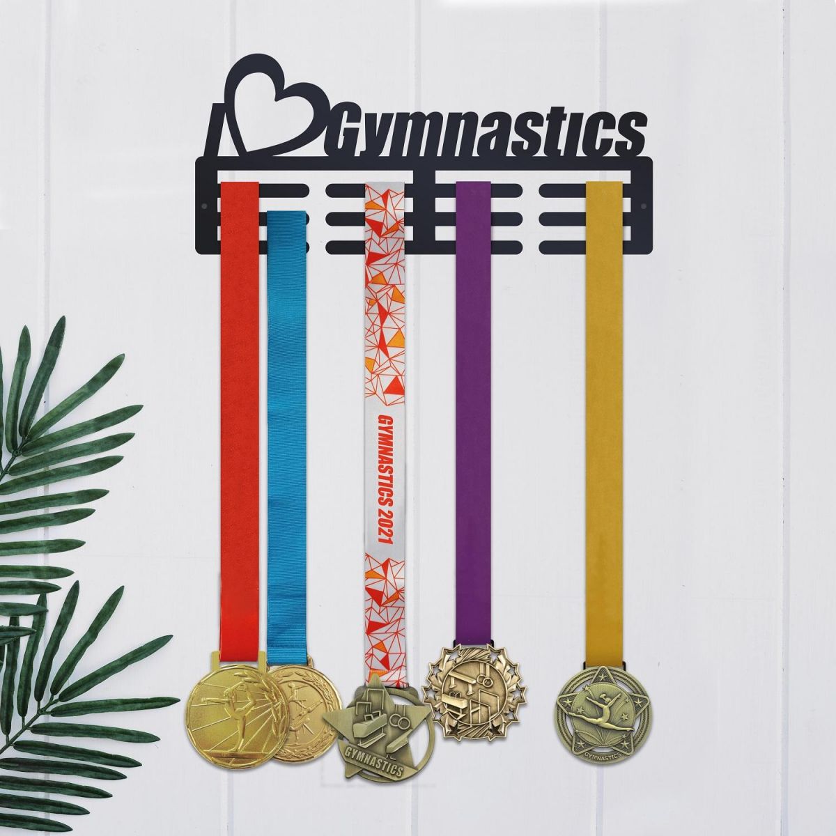 I Heart Gymnastics Sports Medal Hanger 