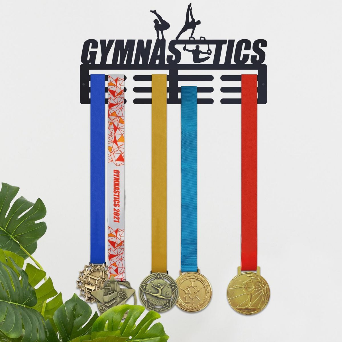 Gymnastics Medal Holder in Black 