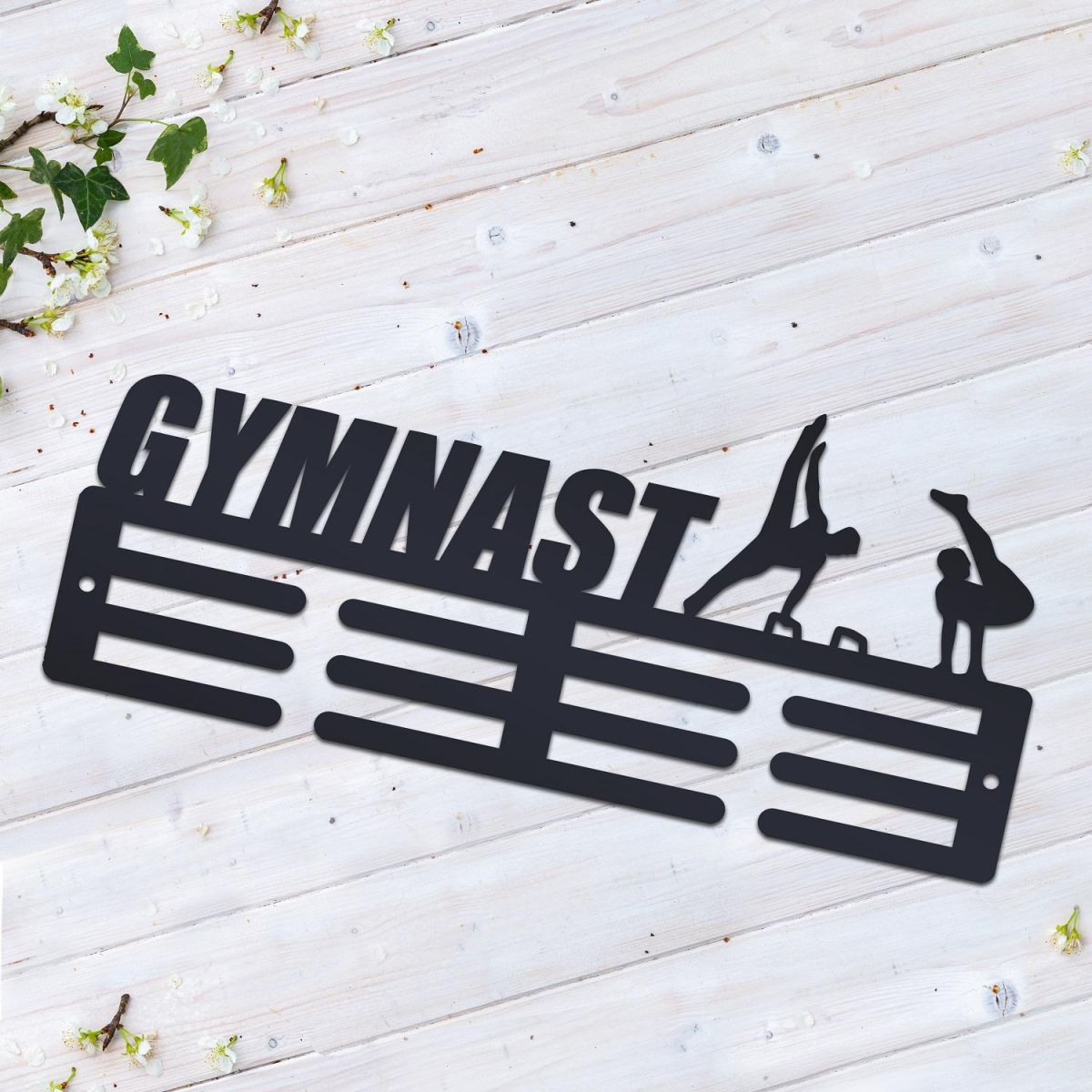 Metal Medal Hangers with Male Gymnast  Metal Medal Hangers with Male Gymnast