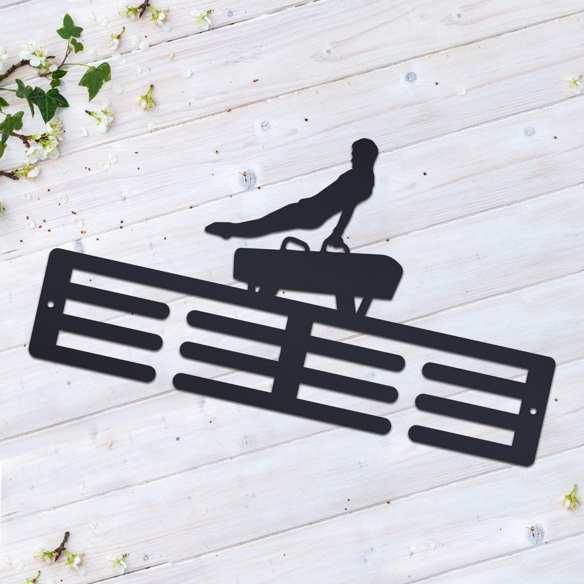 Pommel Horse Sports Medal Holder in Full 