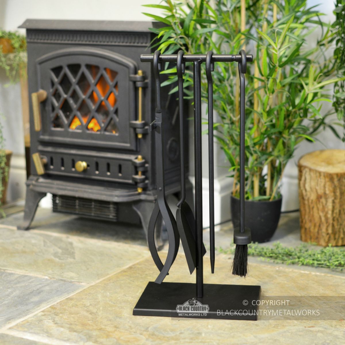 Simple Hook End Black Companion in Situ by the Fire