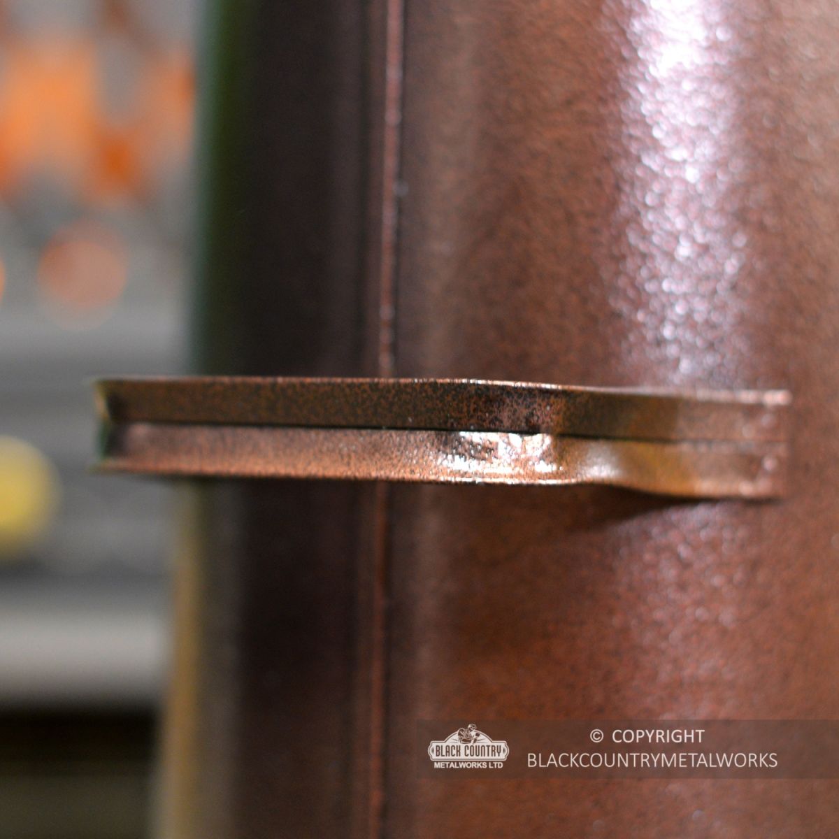 View of the Handles on the coal hod