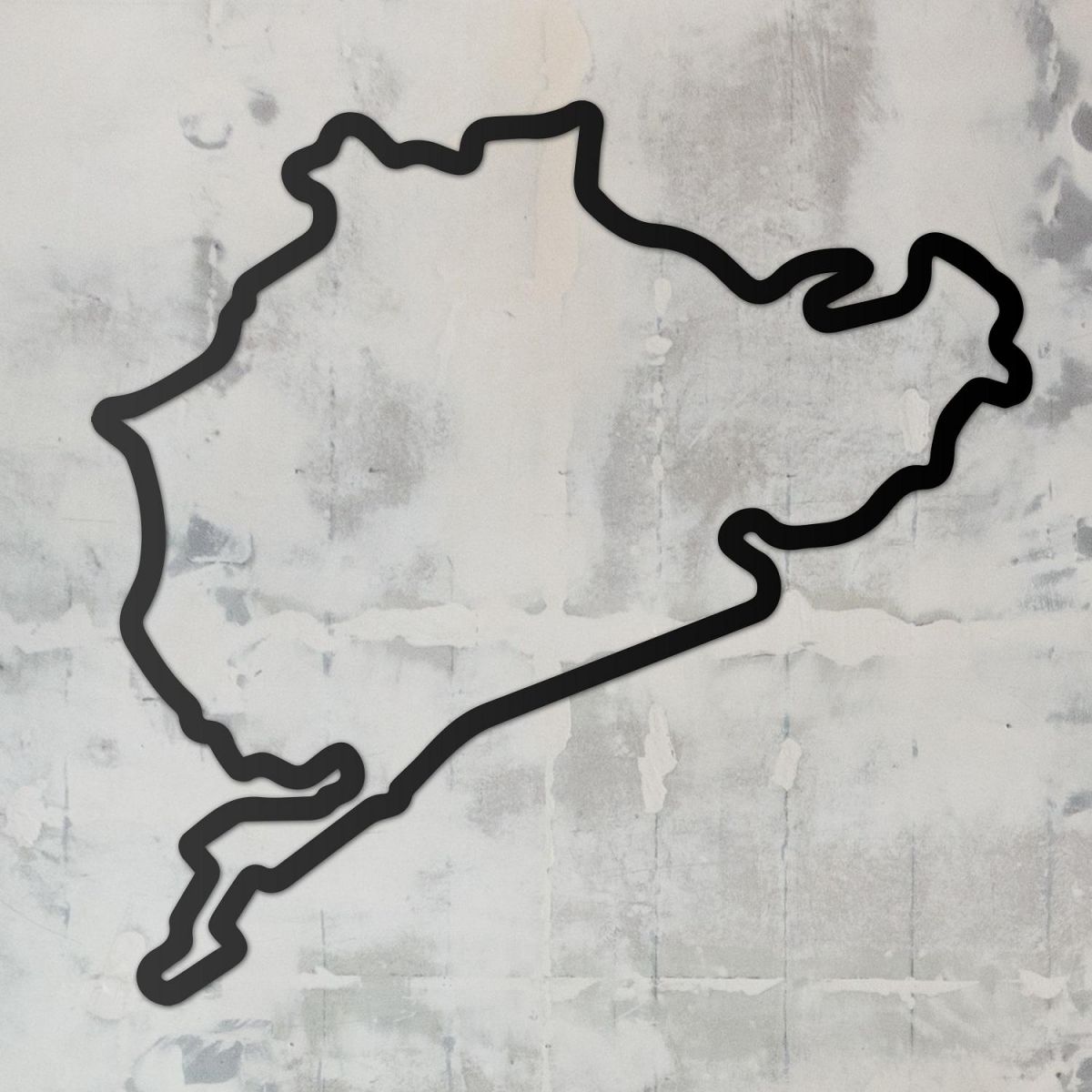 Nürburgring Motor Race Track Wall Art in Situ 