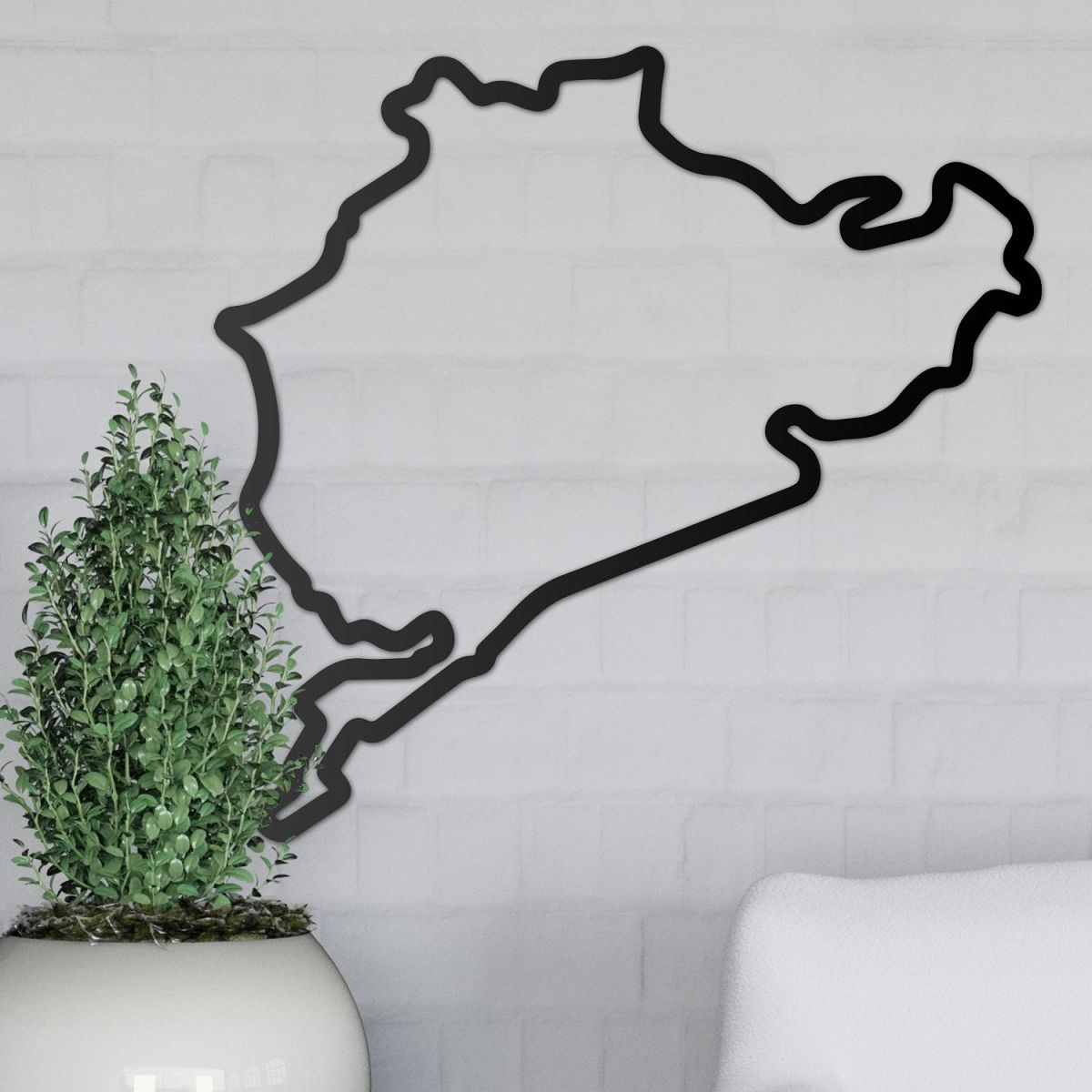 Nürburgring Track Wall Art in Full 