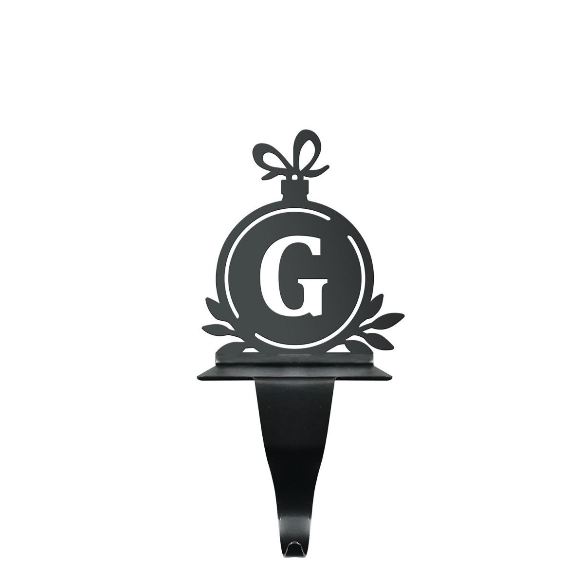 Letter G Stocking Holder in Black