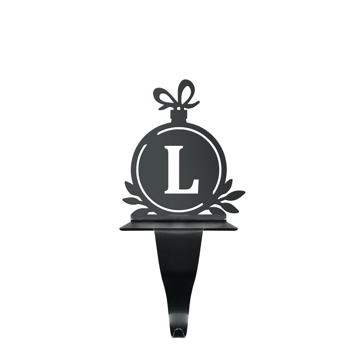 Letter L Stocking Holder in Black Letter L Stocking Holder in Black