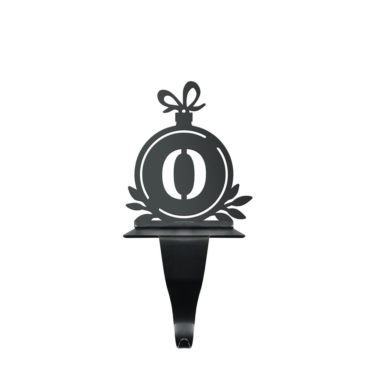 Letter O Stocking Holder in Black Letter O Stocking Holder in Black