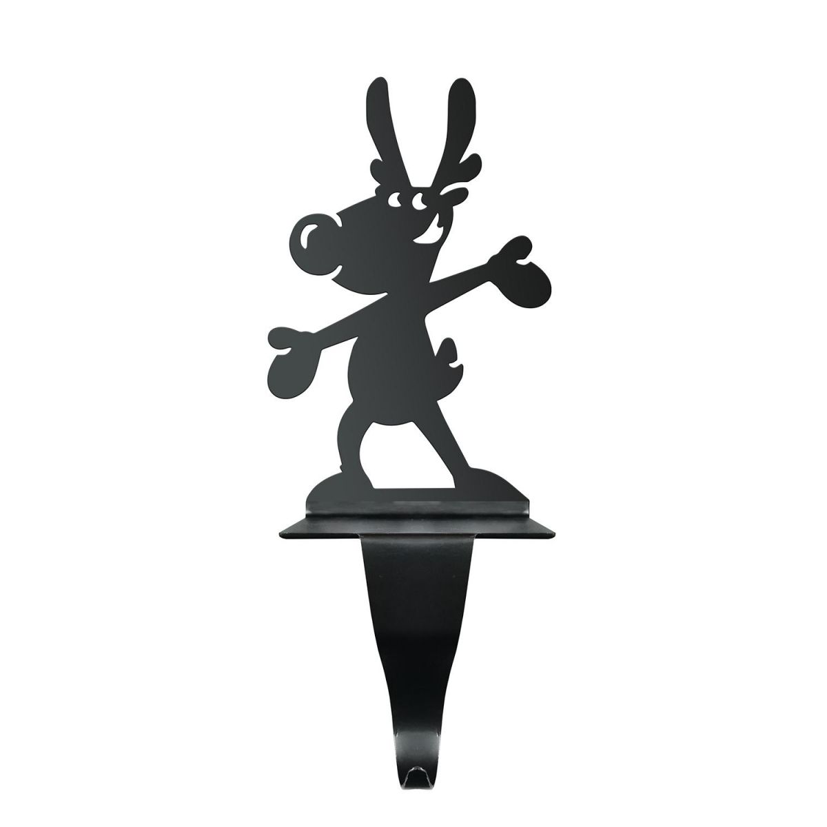 Reindeer Stocking Holder in Black Reindeer Stocking Holder in Black