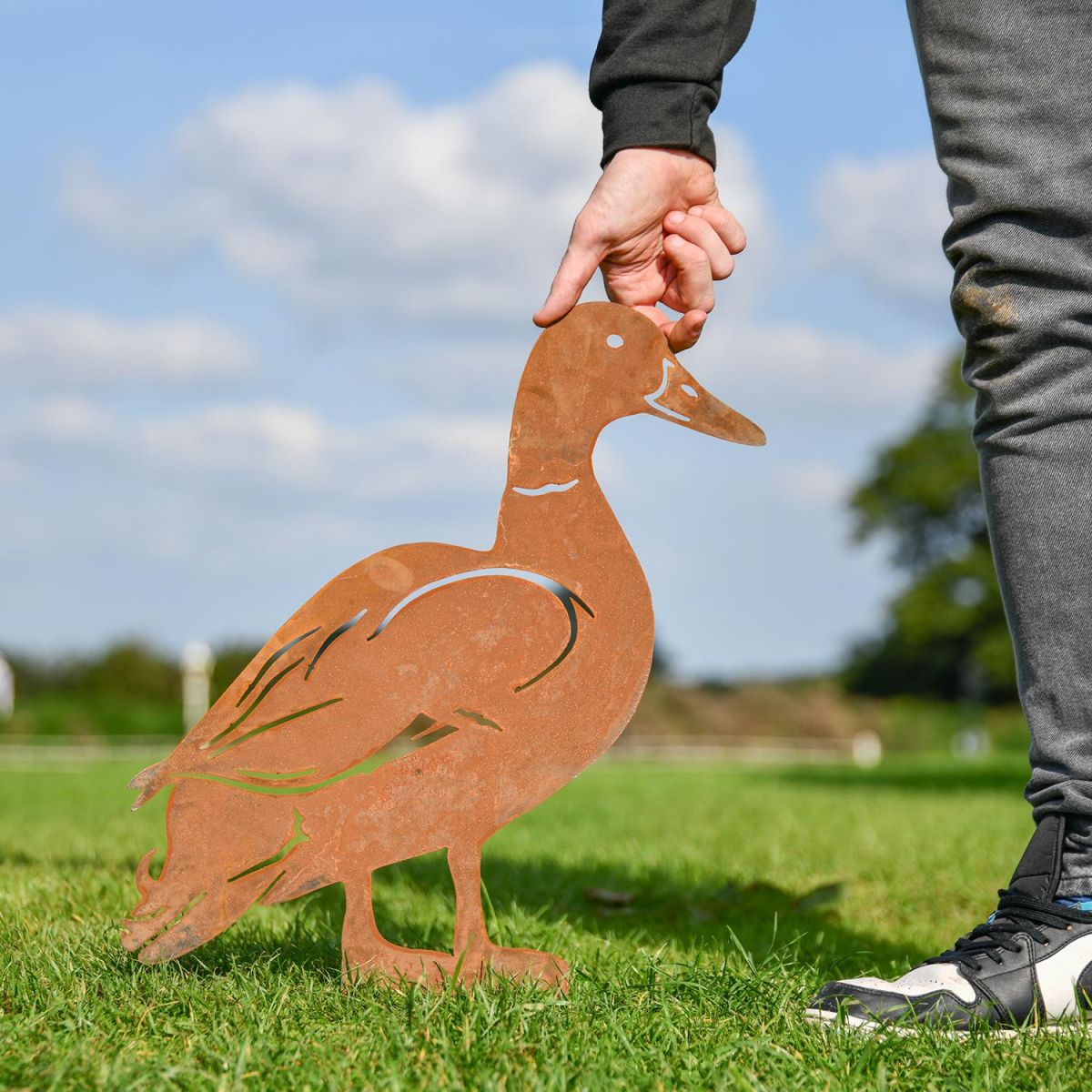 Rustic Mallard Drake Silhouette to Scale