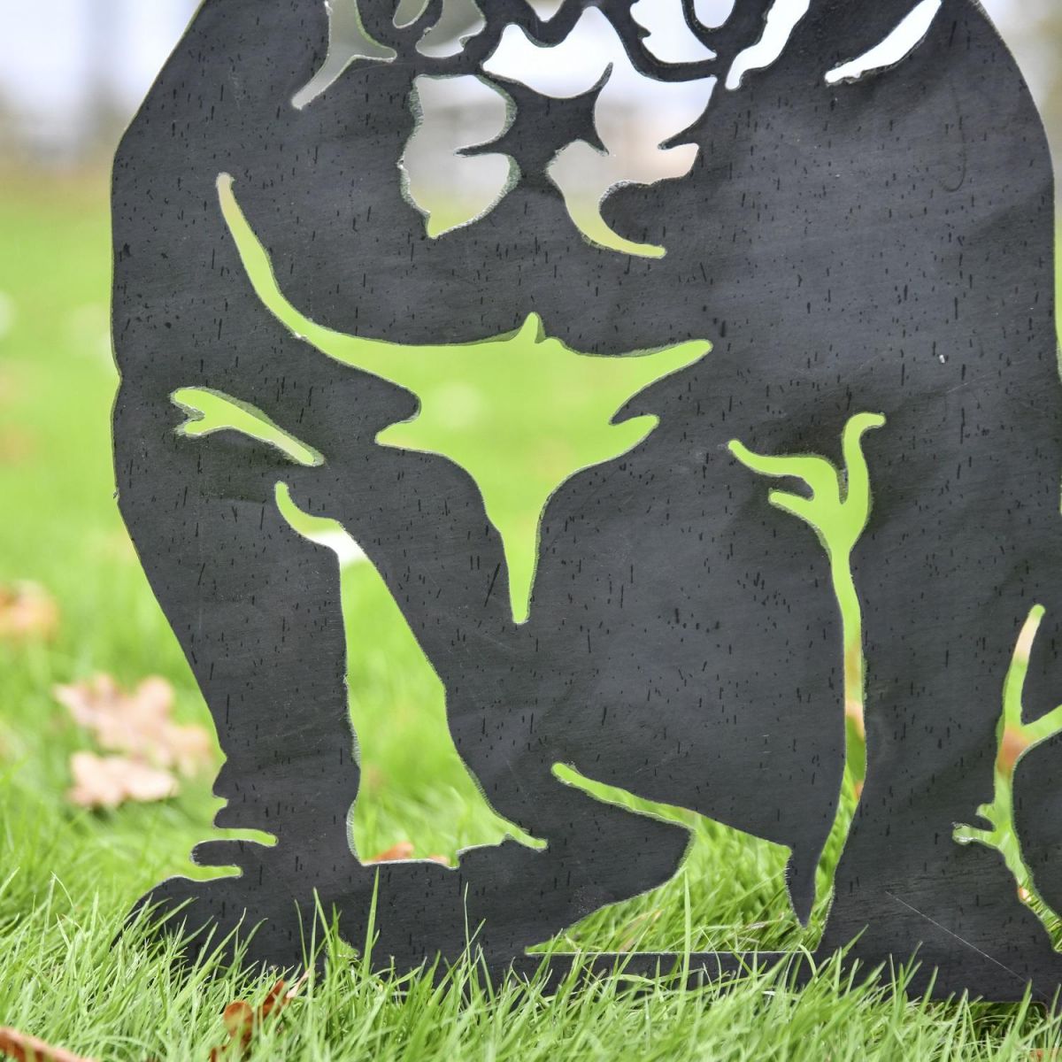 Close up of body on English Bulldog Silhouette 