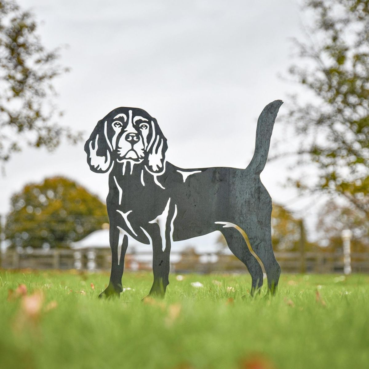 Beagle Silhouette in Unfinished Metal 