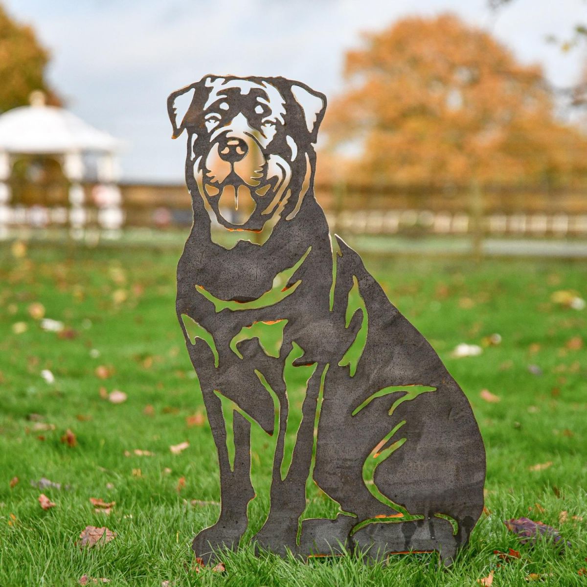 Unfinished Metal Rottweiler Silhouette 