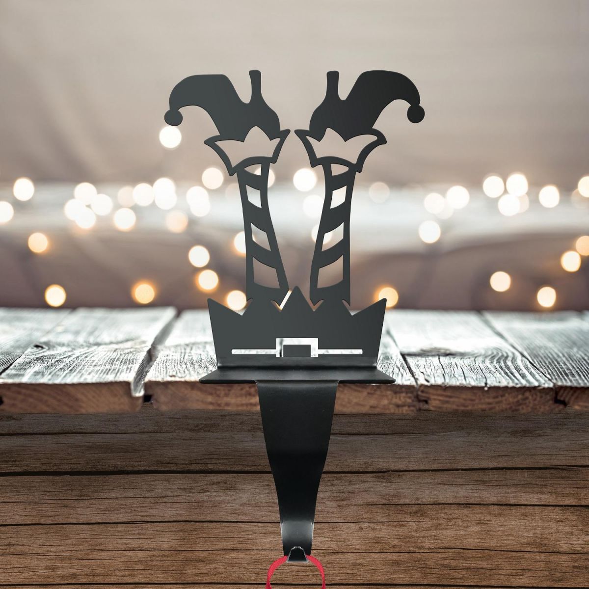 "Jolly Holly" Elf Stocking Holder in Situ 