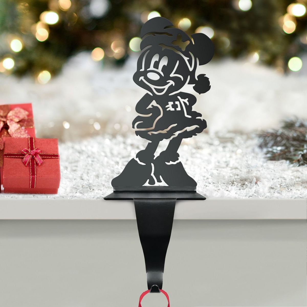 Cartoon Mouse Silhouette Stocking Holder 
