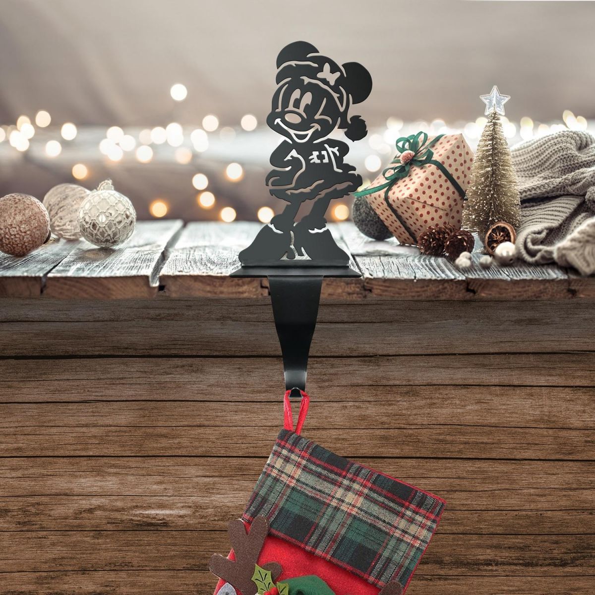 Cartoon Mouse Stocking Holder 