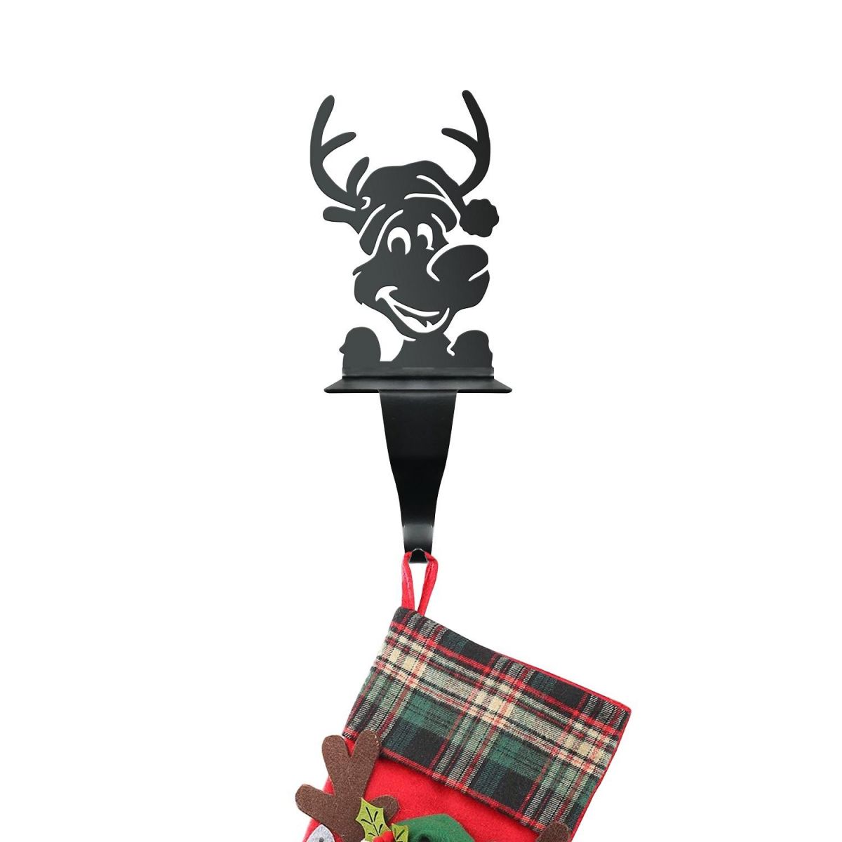 Stocking Holder with Reindeer  Stocking Holder with Reindeer