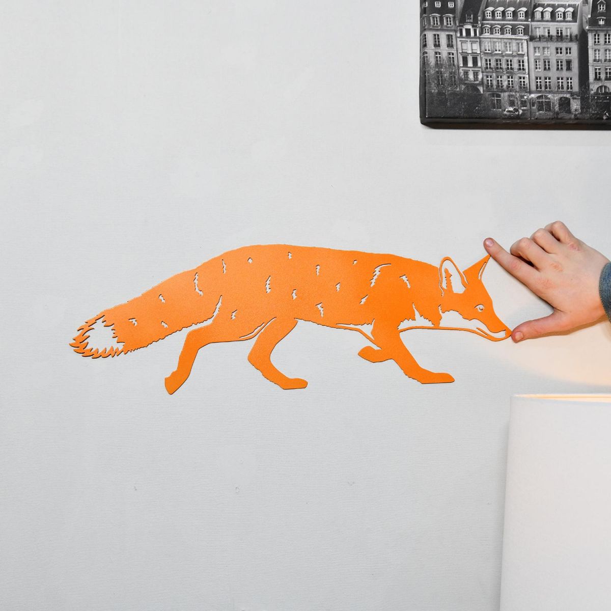 Orange Fox Wall Art to Scale