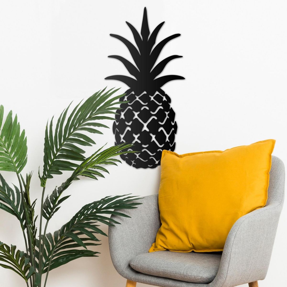 Pineapple Steel Wall Art 