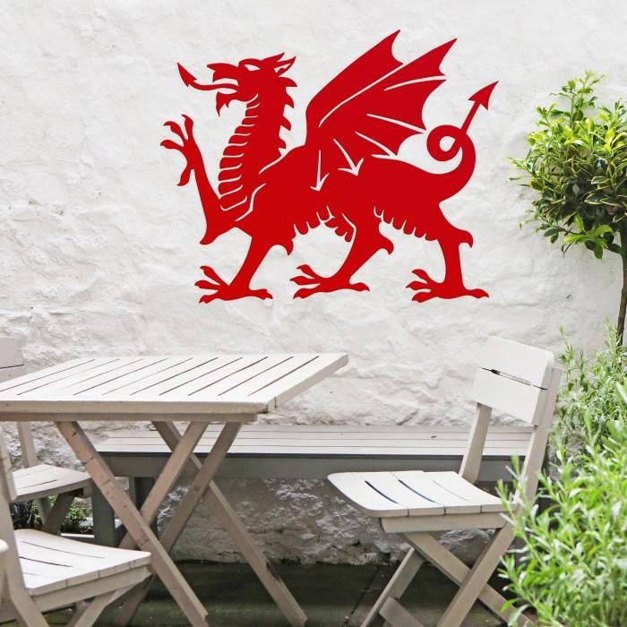 Red Welsh Dragon Wall Art 