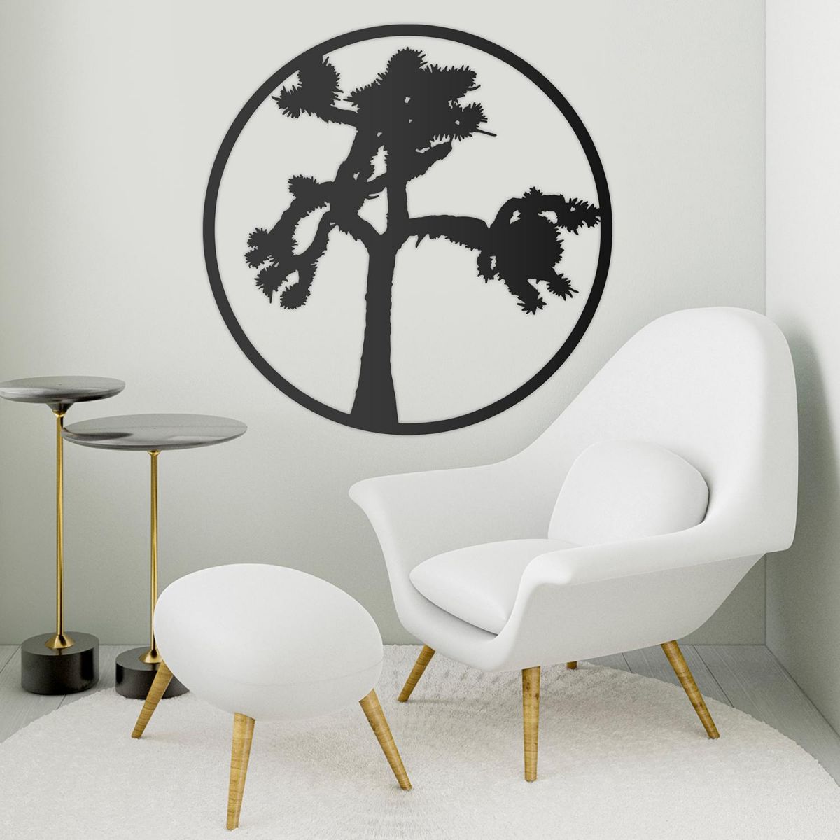 Joshua Tree Wall Art in a Modern Sitting Room Joshua Tree Wall Art in a Modern Sitting Room