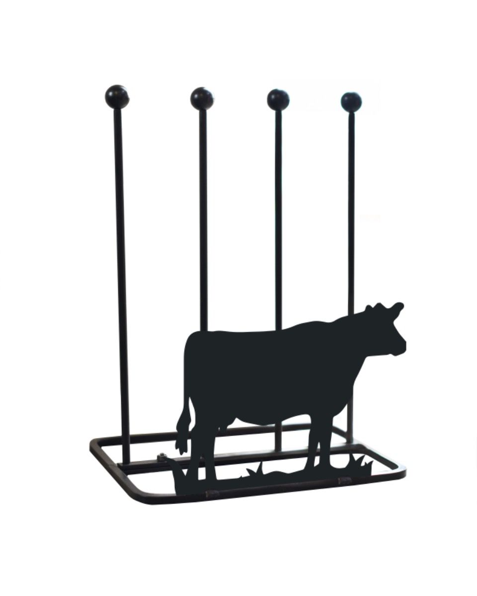Steel "Dairy Cow" Double Boot Rack Design Steel "Dairy Cow" Double Boot Rack Design