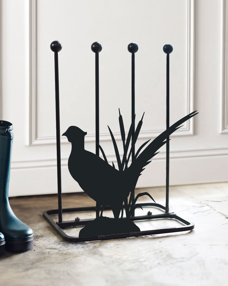 Steel "Pheasant" Welly Boot Holder Interior