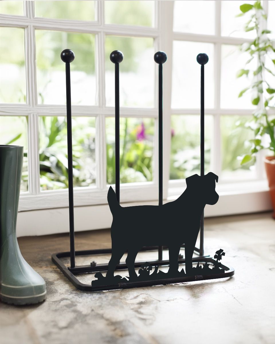 Steel "Jack Russell Terrier" Welly Boot Rack