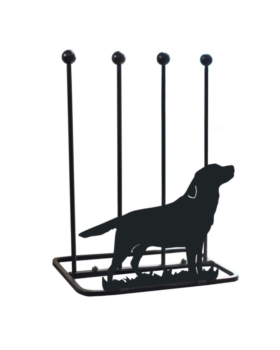 Steel "Labrador Dog" Welly Boot Rack Design