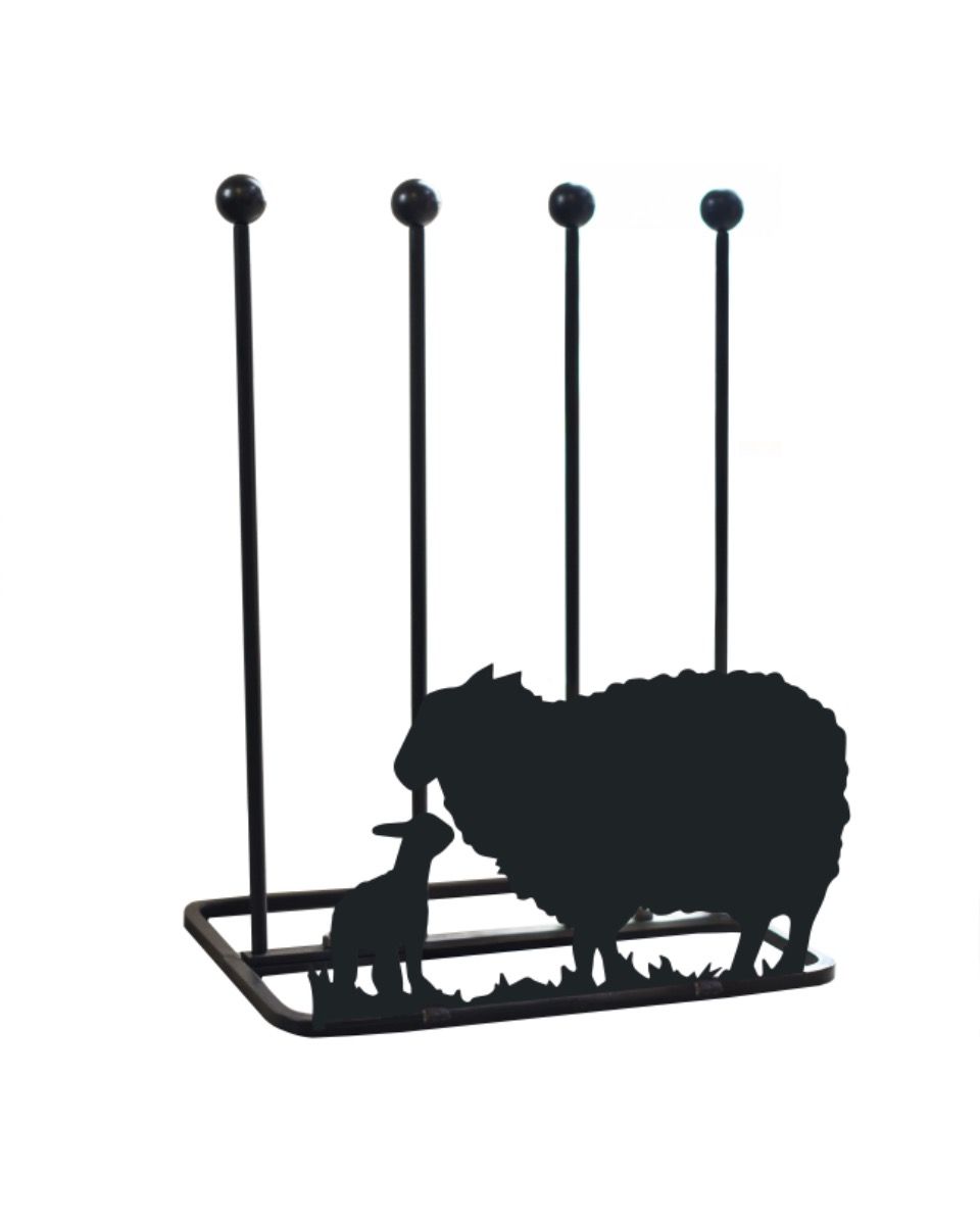 Steel "Mother Sheep & Lamb" Welly Boot Rack Design