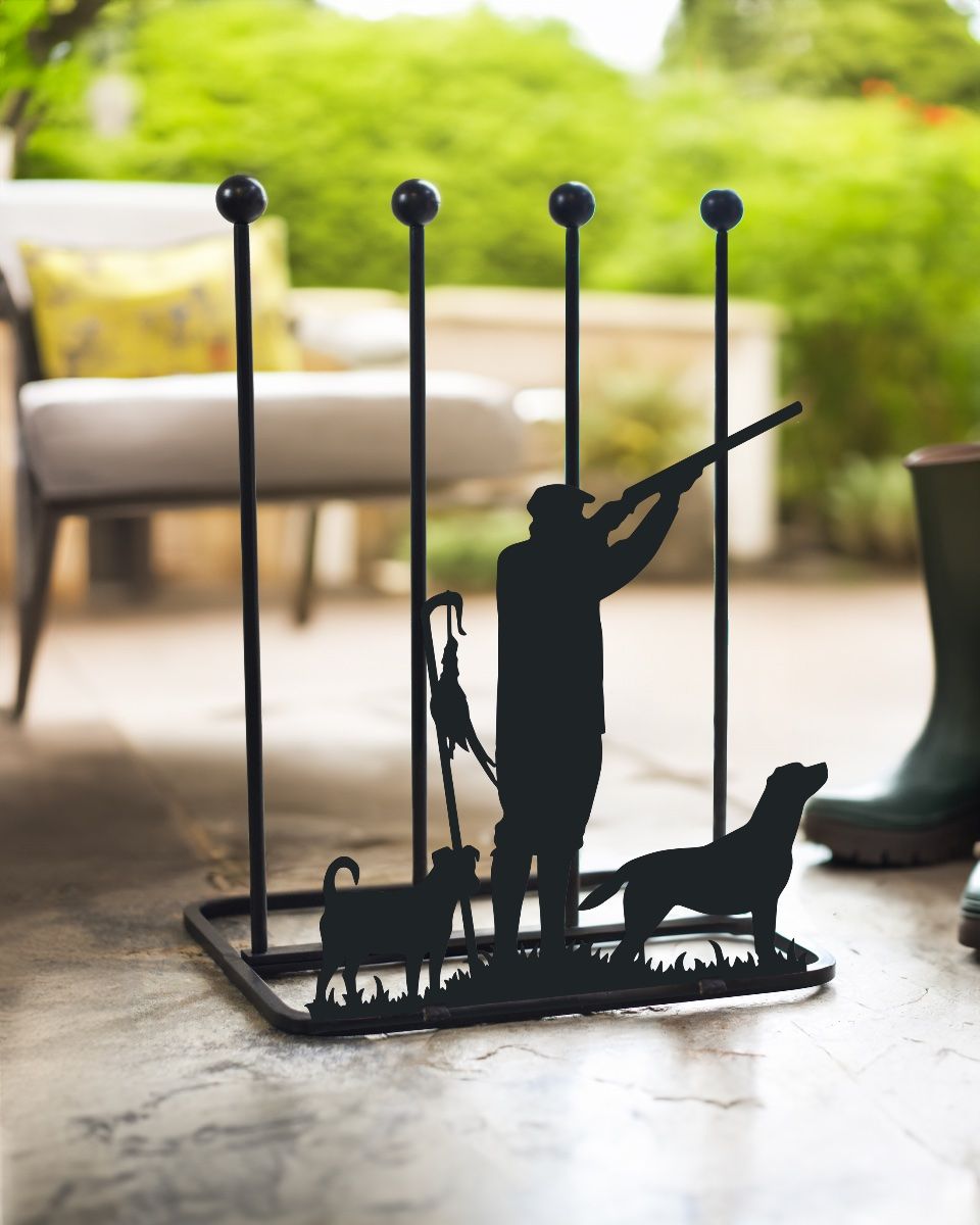 Steel "Game Season Jack Russell & Labrador" Welly Boot Rack