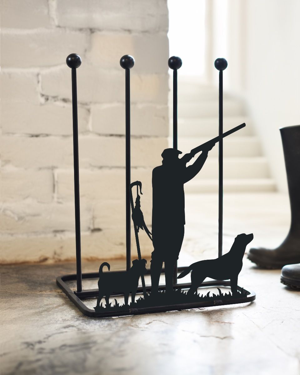 Steel "Game Season Jack Russell & Labrador" Welly Boot Rack Indoors