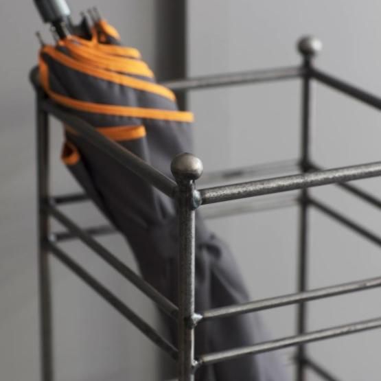 Modern Metal Umbrella Stand Close Up Modern Metal Umbrella Stand Close Up