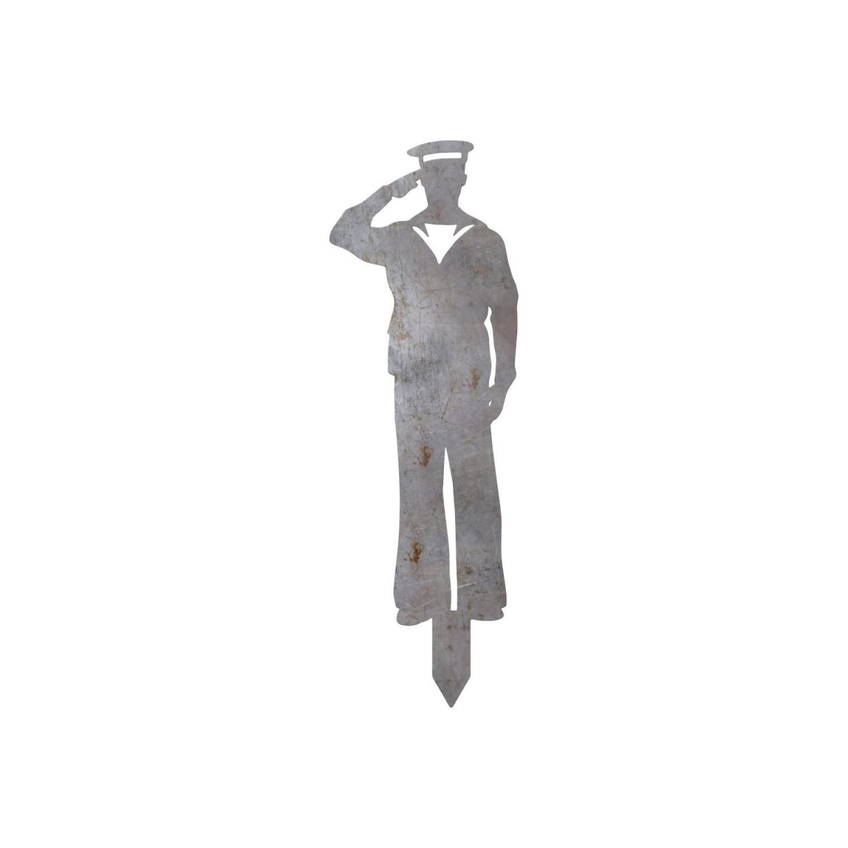 Unfinished Royal Navy "Officer Salute" Ground Spike with Spike