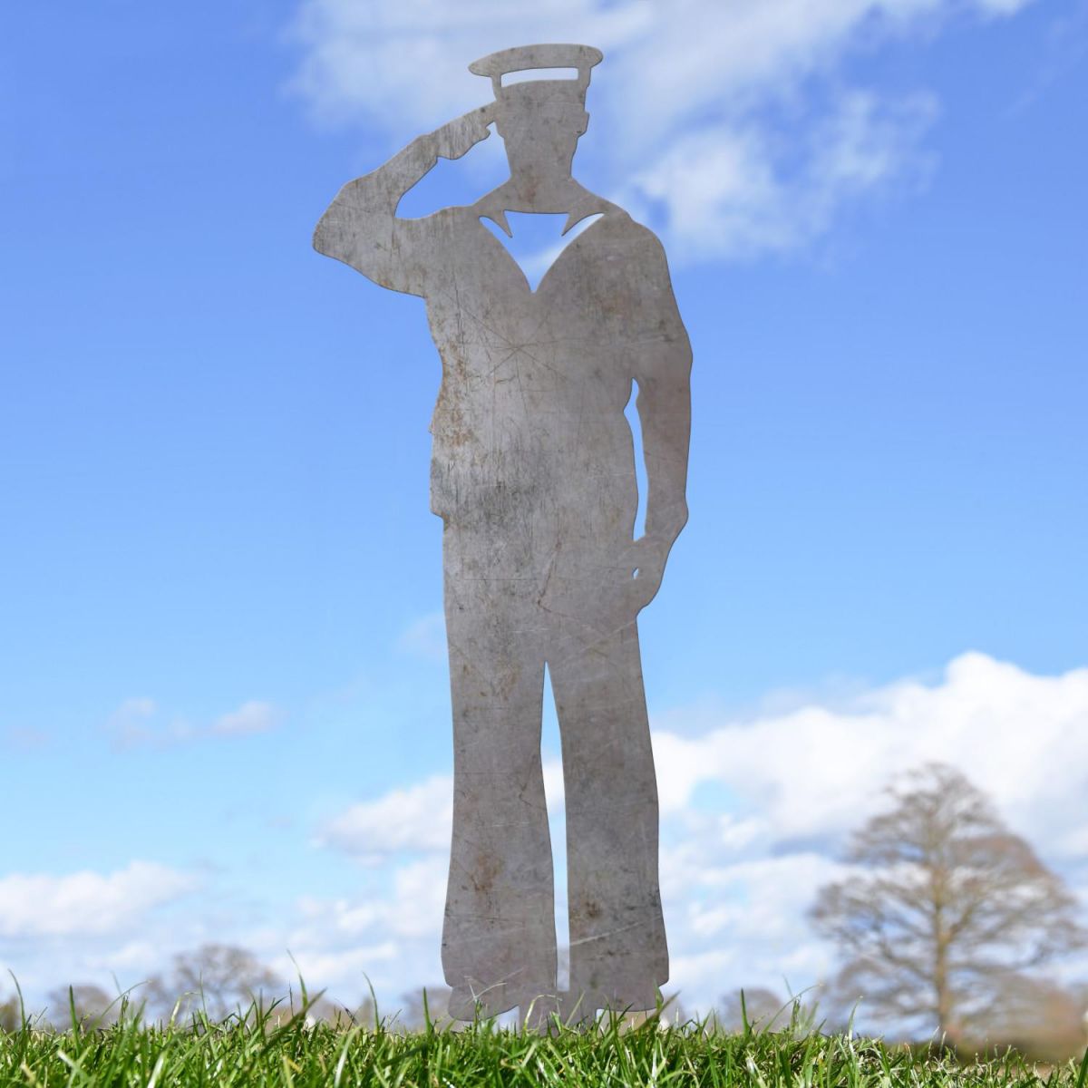 Unfinished Royal Navy "Officer Salute" Ground Spike in Situ