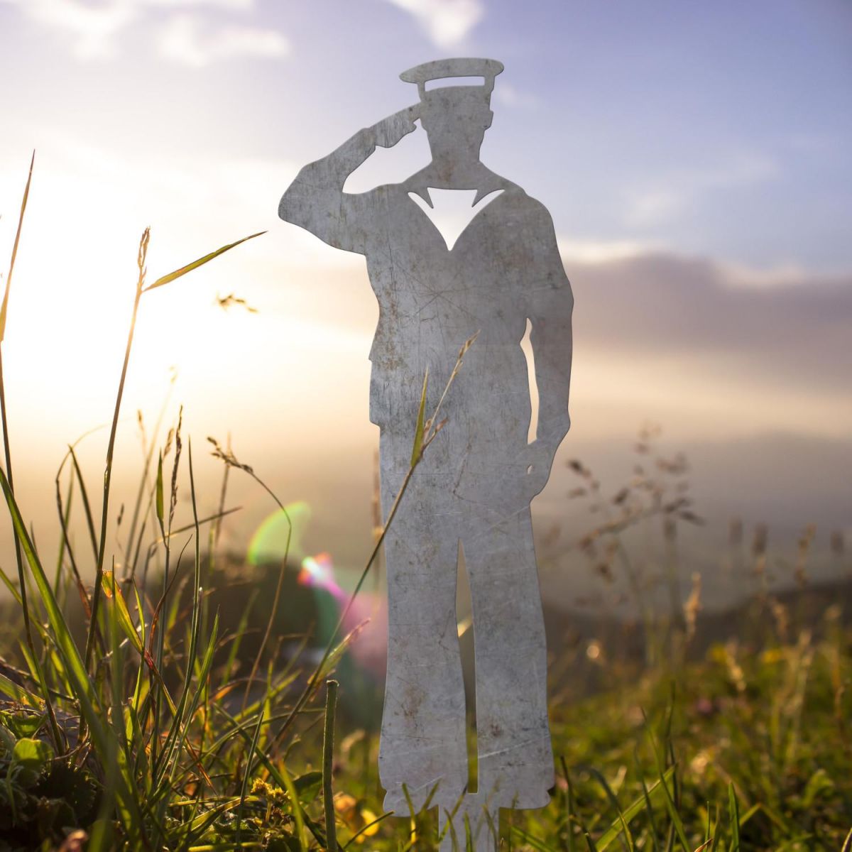 Unfinished Royal Navy "Officer Salute" Ground Spike